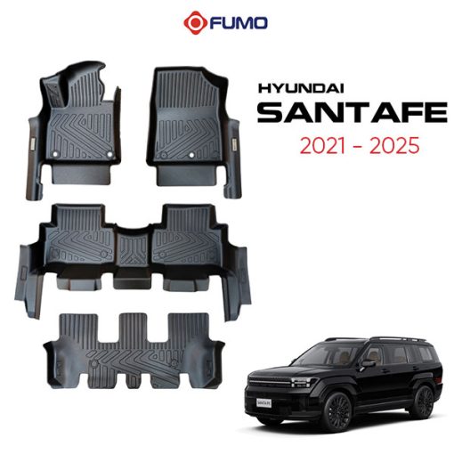 Thảm Lót Sàn Ô Tô TPE Hyundai Santafe 2021 – 2025