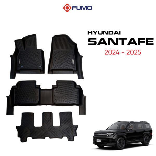 Thảm lót sàn ô tô TPE Hyundai Santafe 2024-2025