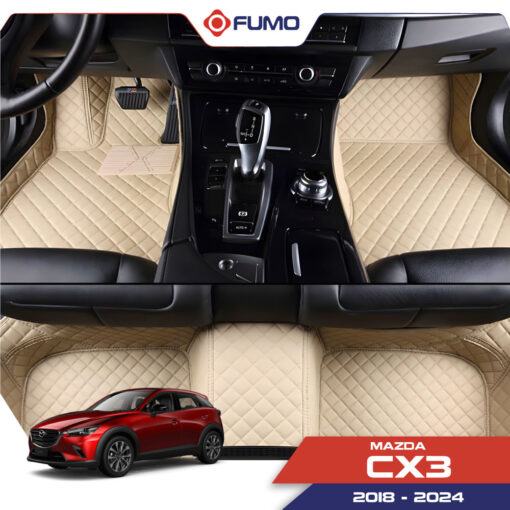 Thảm lót sàn ô tô 6D Mazda CX3 2018-2024