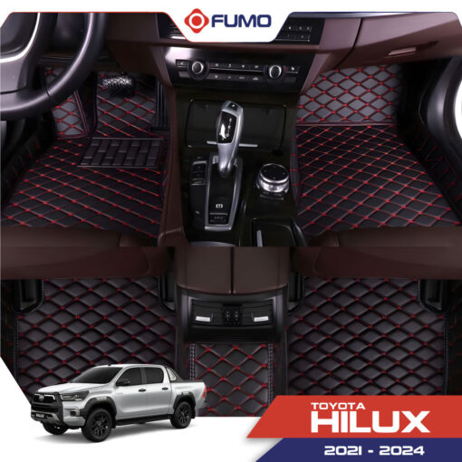 Thảm lót sàn ô tô 6D Toyota Hilux 2021-2024