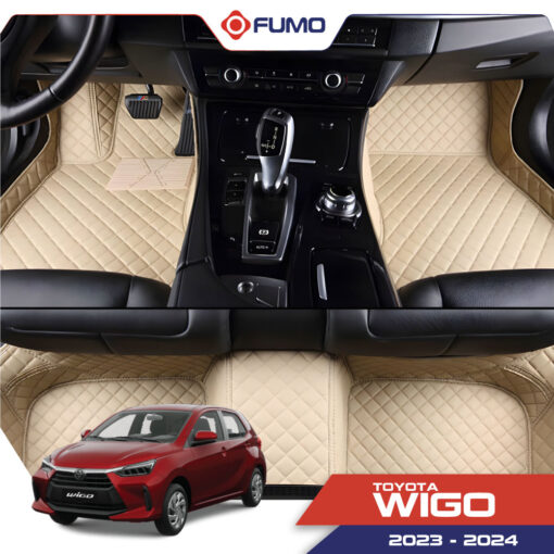 Thảm lót sàn ô tô 6D Toyota Wigo 2023-2024