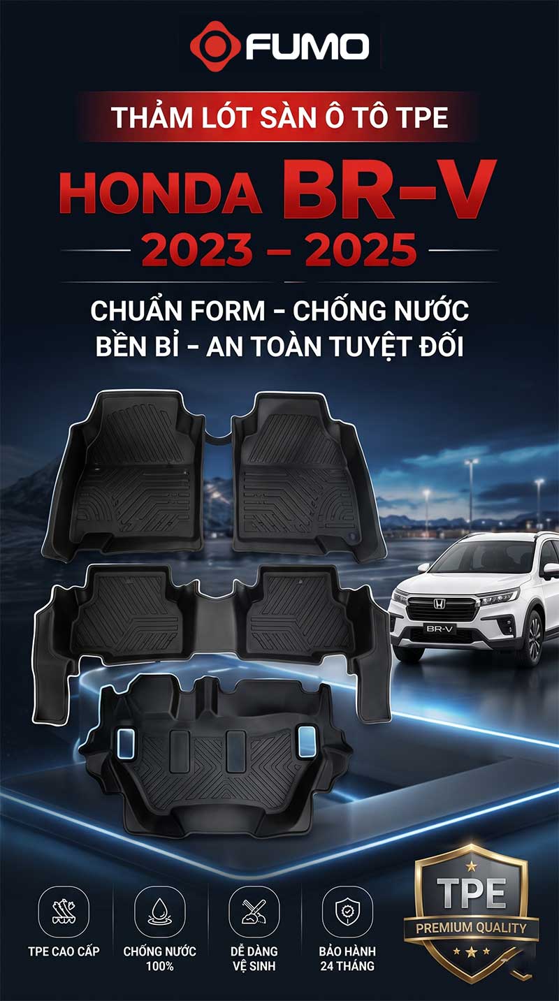 thảm lót sàn ô tô TPE Honda BRV