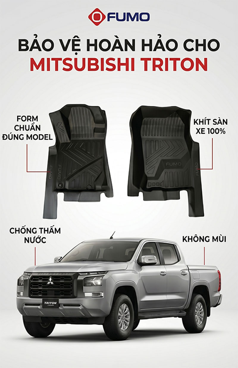 Thảm TPE Mitsubitshi Triton