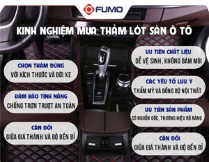 kinh nghiệm mua thảm lót sàn ô tô