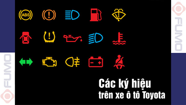 các ký hiệu trên xe ô tô Toyota