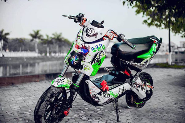 hình ảnh xe đạp điện độ độc đáo