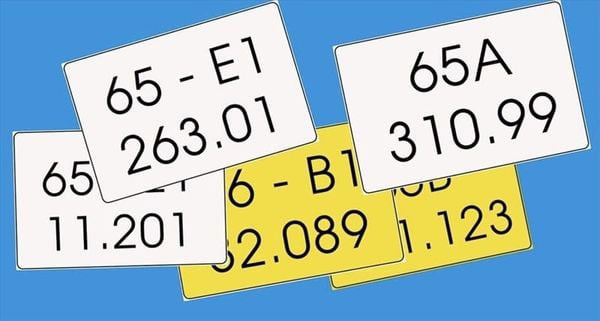 sử dụng Ký hiệu biển số xe ô tô A B C