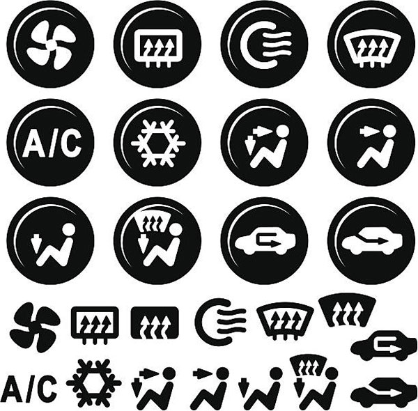 Các ký hiệu trên điều hòa ô tô là gì