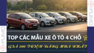 xe ô tô 4 chỗ giá 200 triệu