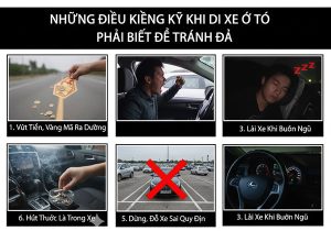 Những điều kiêng kỵ khi đi xe ô tô