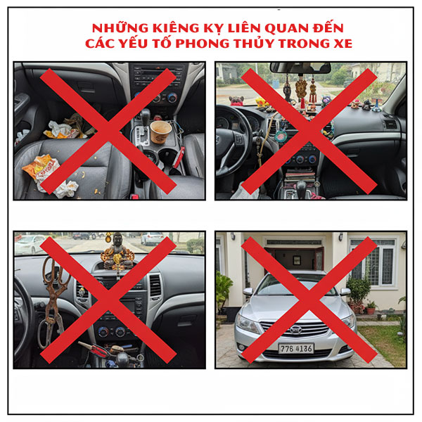 những kiêng kỵ về yếu tố phong thuỷ xe