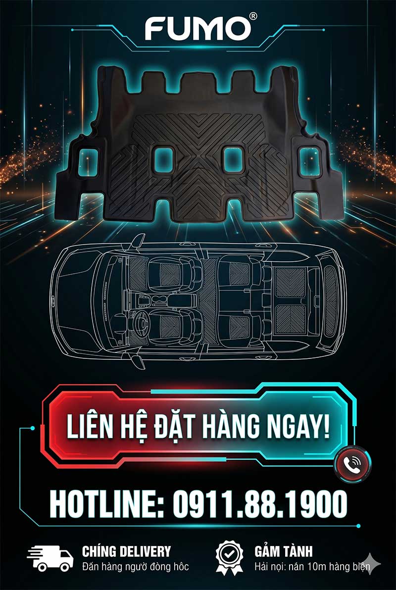 Thảm lót sàn TPE Huyndai Stargazer liên hệ đặt hàng ngay