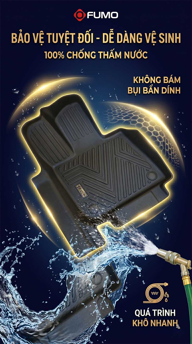 Thảm sàn ô tô tpe vinfast vf8 bảo vệ tuyệt đối
