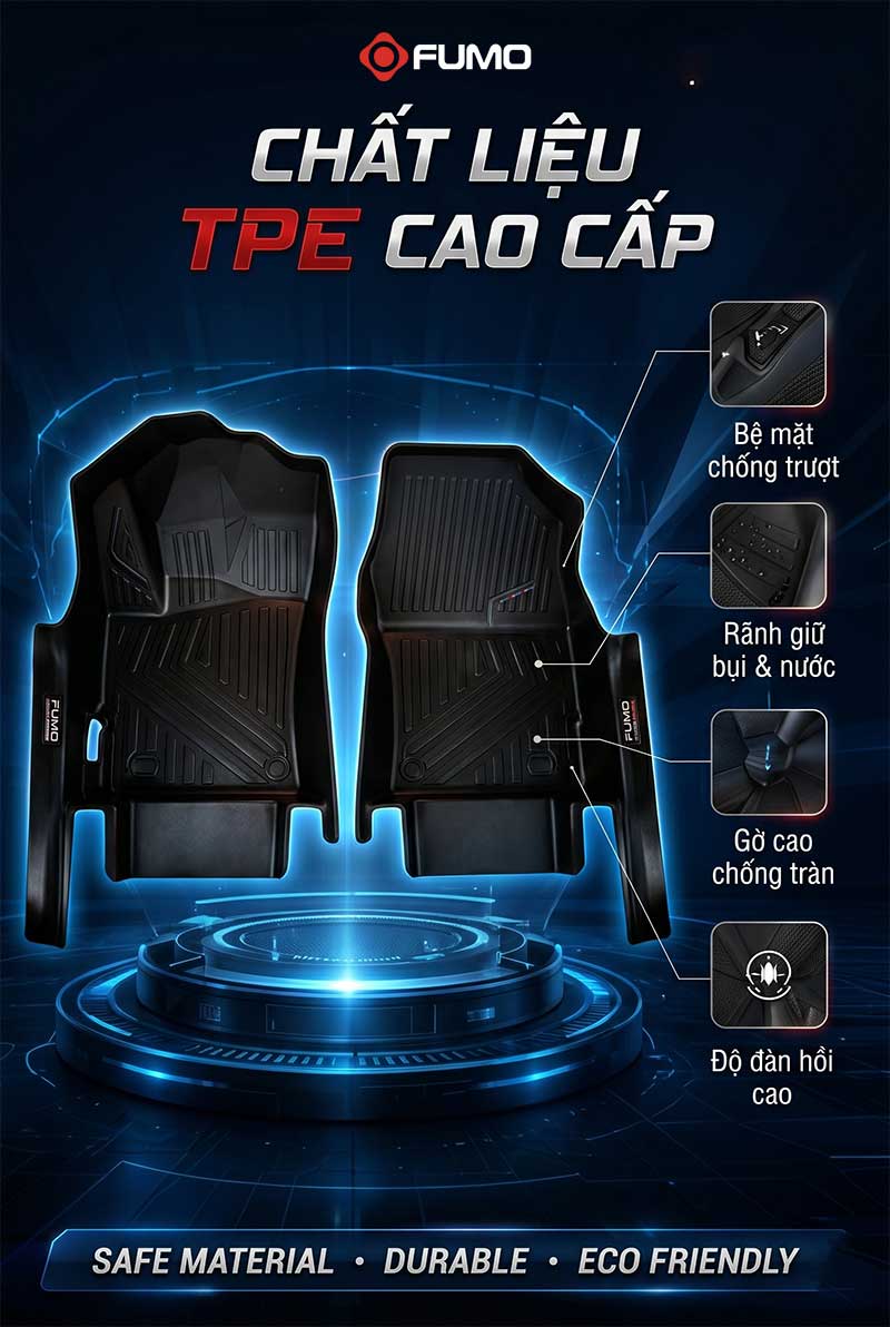 Thảm TPE Toyota Corolla Cross chất liệu tpe cao cấp