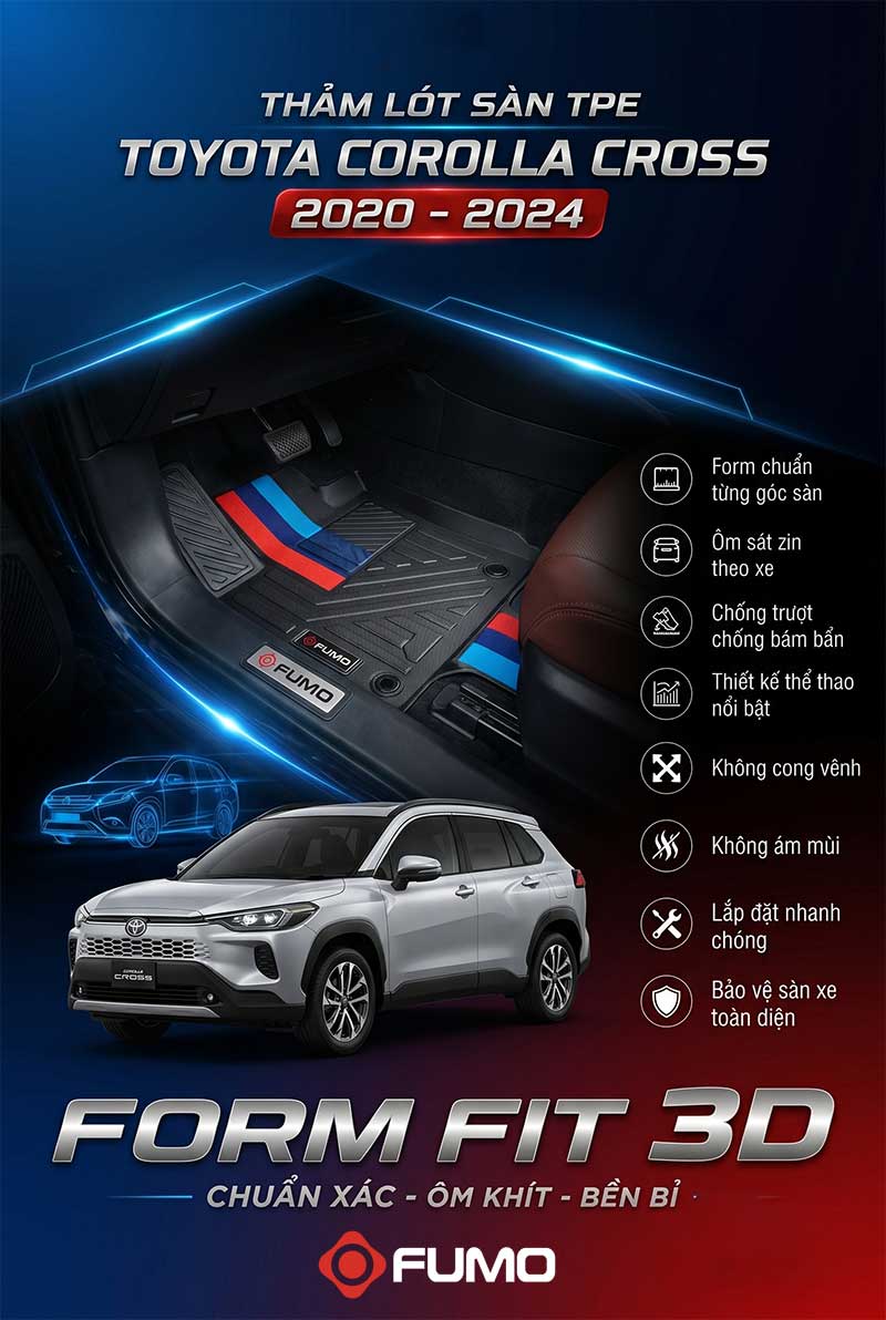 Thảm TPE Toyota Corolla Cross
