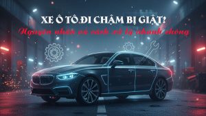 Xe ô tô đi chậm bị giật