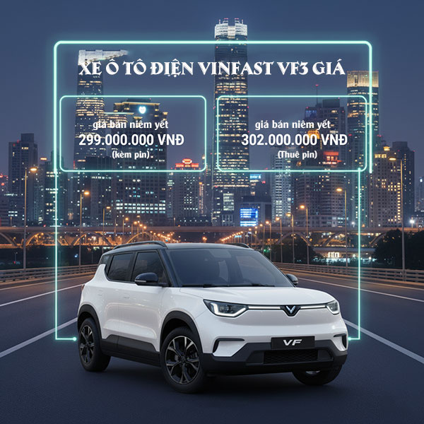 Xe ô tô điện Vinfast VF3 giá bao nhiêu