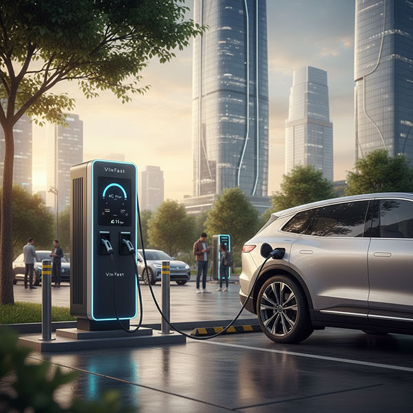 các loại bộ sạc xe ô tô điện vinfast 3