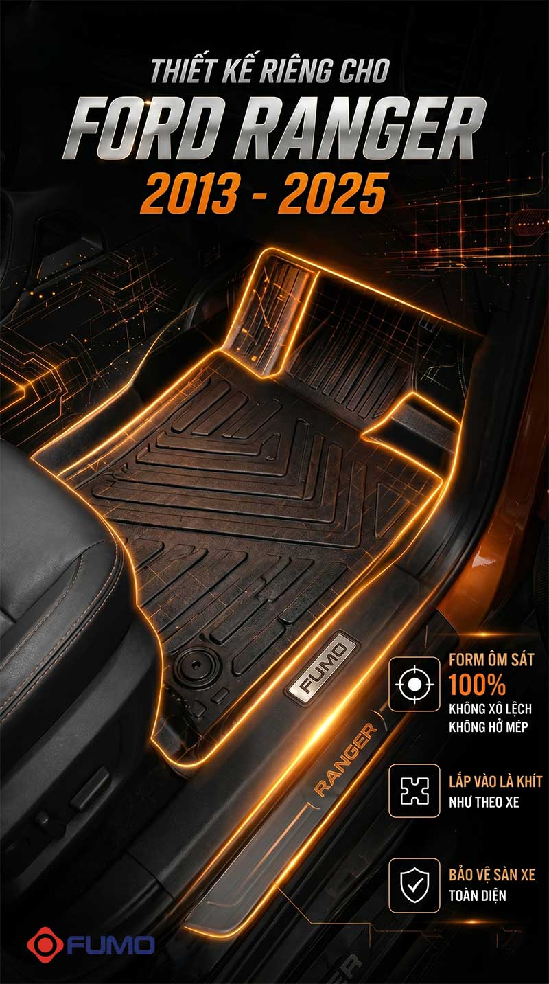 thảm sàn ô tô tpe ford ranger