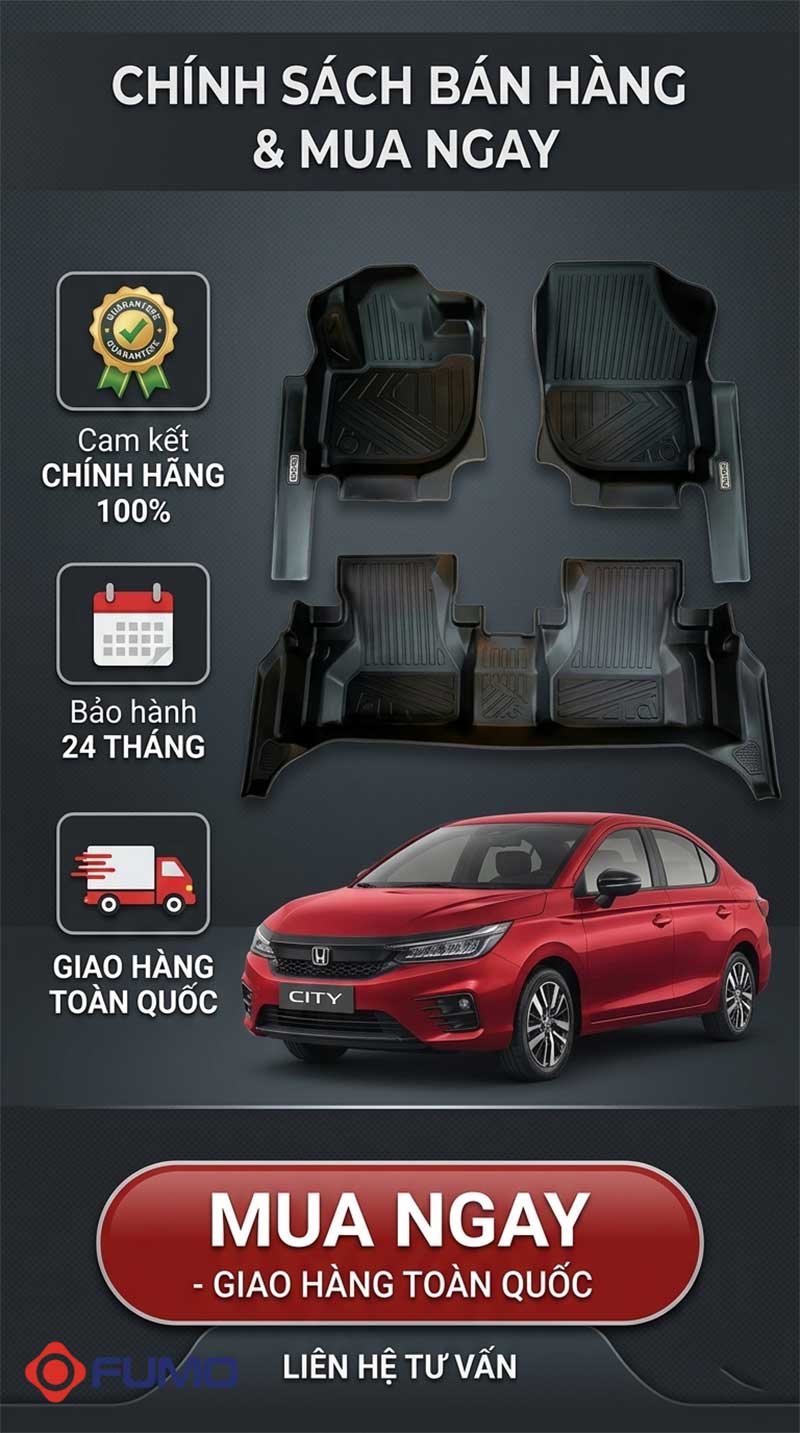Thảm sàn TPE Honda City 6