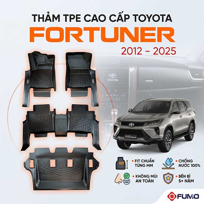 Thảm sàn TPE Toyota Fortuner