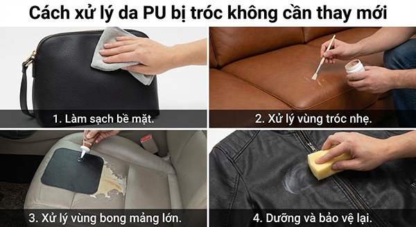 cách xử lý da pu bị tróc không cần thay mới