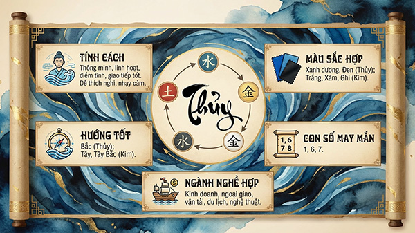 đặc điểm người mệnh thuỷ