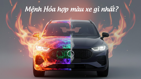 mệnh hoả hợp màu xe gì