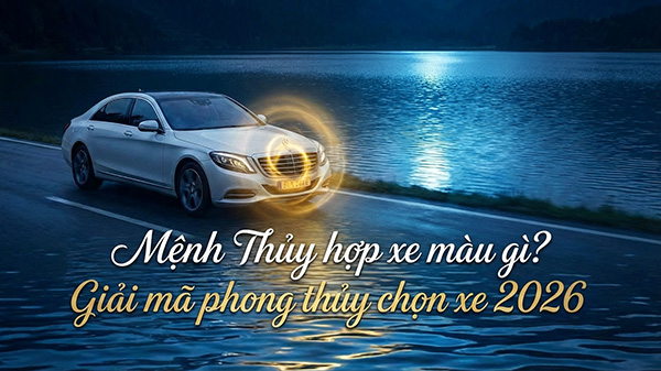 mệnh thuỷ hợp xe màu gì