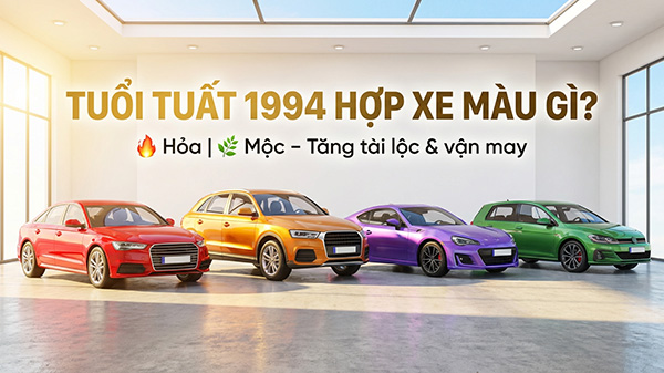 tuổi tuất 1994 hợp màu xe gì nhất
