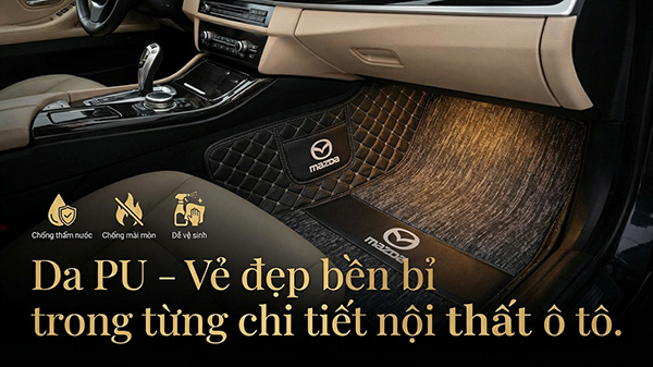 ứng dụng thực tế da PU trong nội thất ô tô