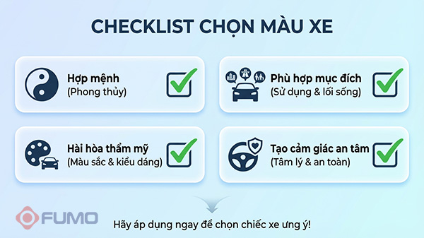 cách chọn màu xe hợp tuổi 1986