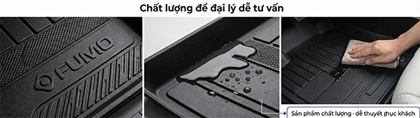 lợi thế khi đại lý nhập thảm lót sàn ô tô tpe fumo