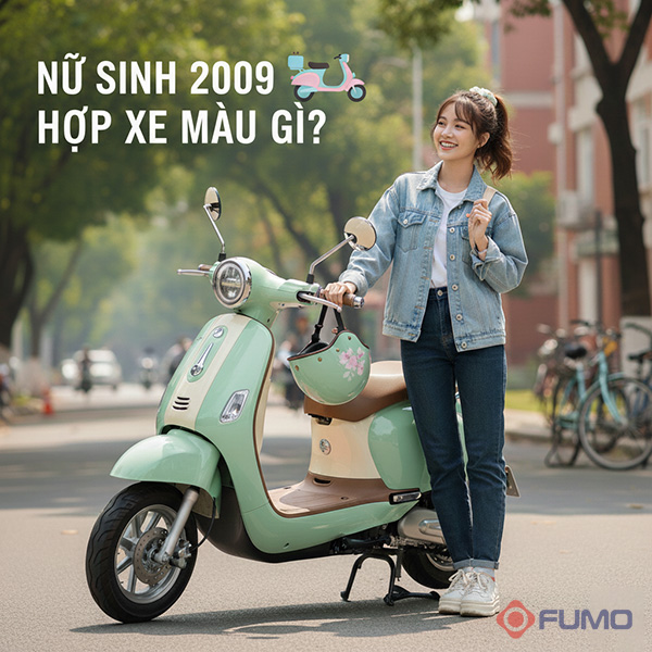 nữ sinh 2009 hợp xe màu gì