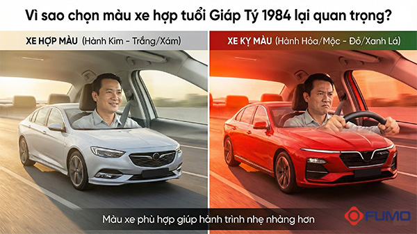 vì sao chọn màu xe hợp tuổi Giáp tý 1984 lại quan trọng