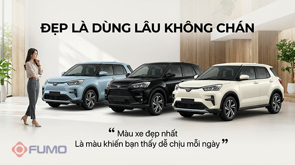 xét thẩm mỹ nữ 1989 nên chọn màu xe nào