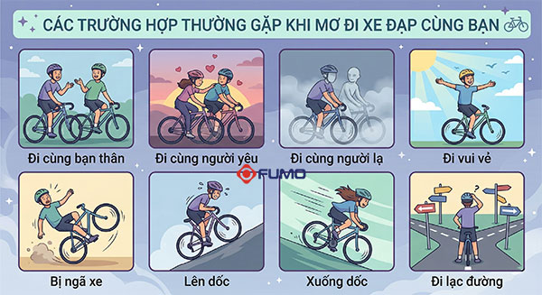 Giải mã chi tiết các trường hợp nằm mơ thấy đi xe đạp cùng bạn