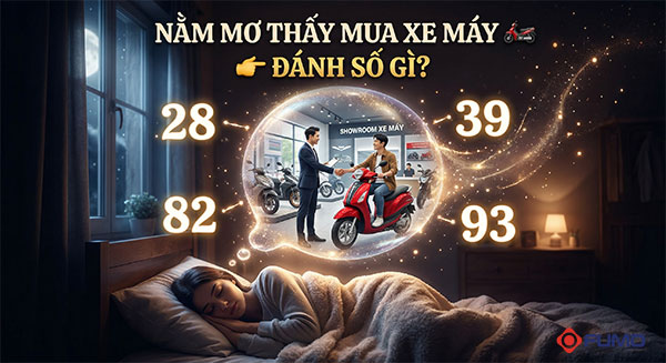 nằm mơ thấy mua xe máy đánh số gì
