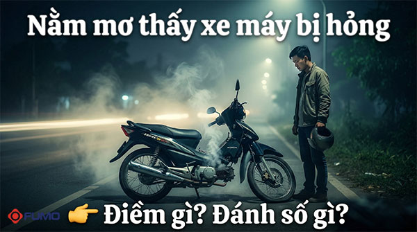 nằm mơ thấy xe máy của mình bị hỏng