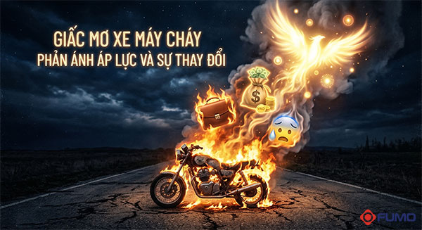 ý nghĩa Nằm mơ xe máy cháy