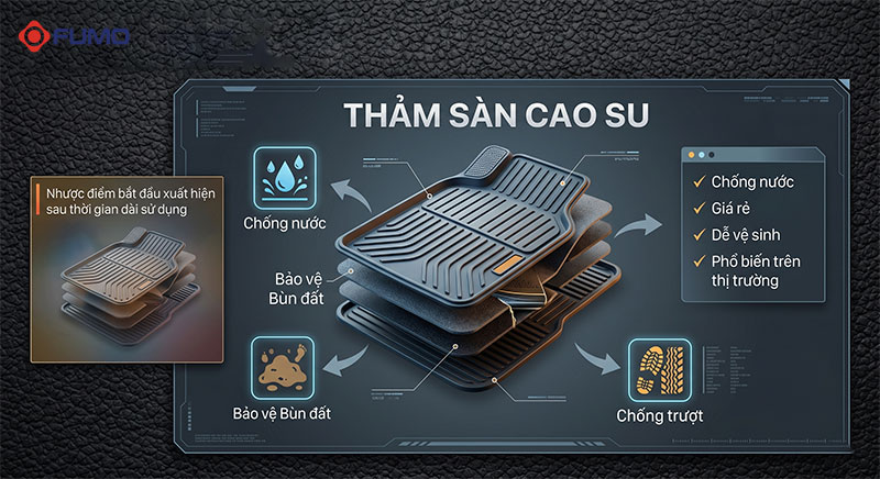 thảm sàn cao su ô tô là gì
