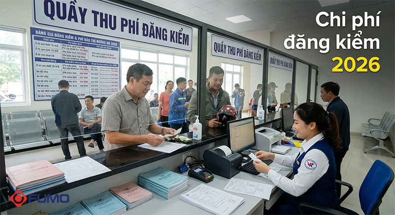 chi phí đăng kiểm xe ô tô 4 chỗ là bao nhiêu