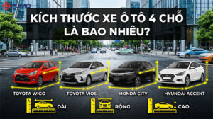 Kích thước xe ô tô 4 chỗ