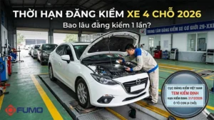Thời hạn đăng kiểm xe ô tô 4 chỗ
