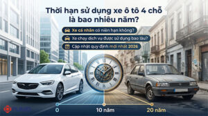 Thời hạn sử dụng xe ô tô 4 chỗ