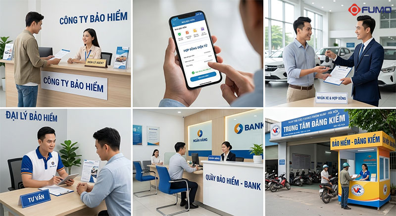 mua bảo hiểm bắt buộc xe ô tô ở đâu uy tín