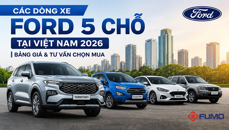 các dòng xe Ford 5 chỗ