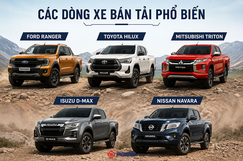 so sánh xe bán tải Ford Ranger với các đối thủ