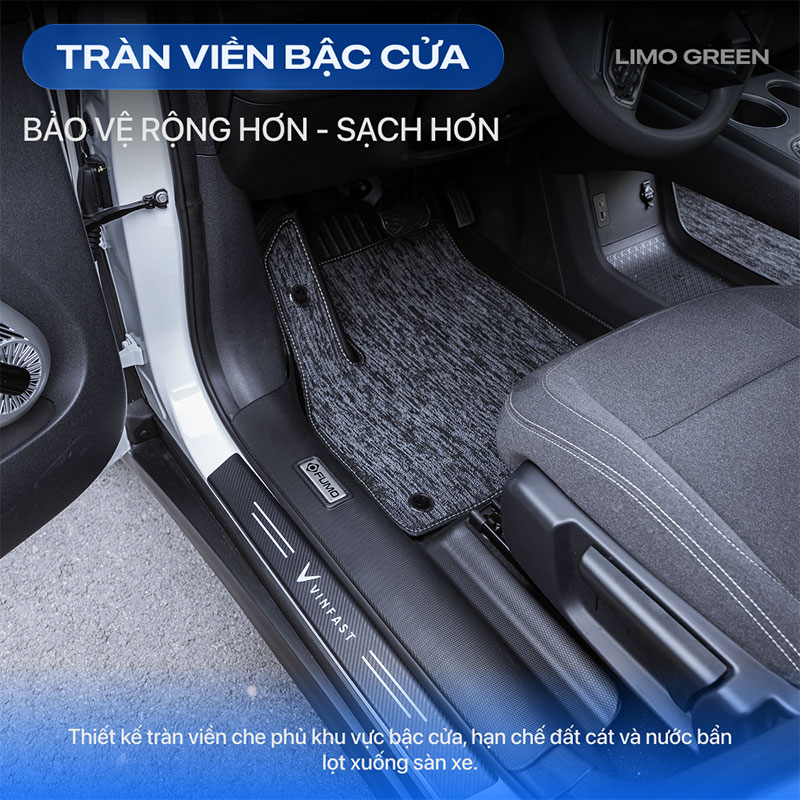 thảm lót sàn ô tô tpe vinfast limo green 10