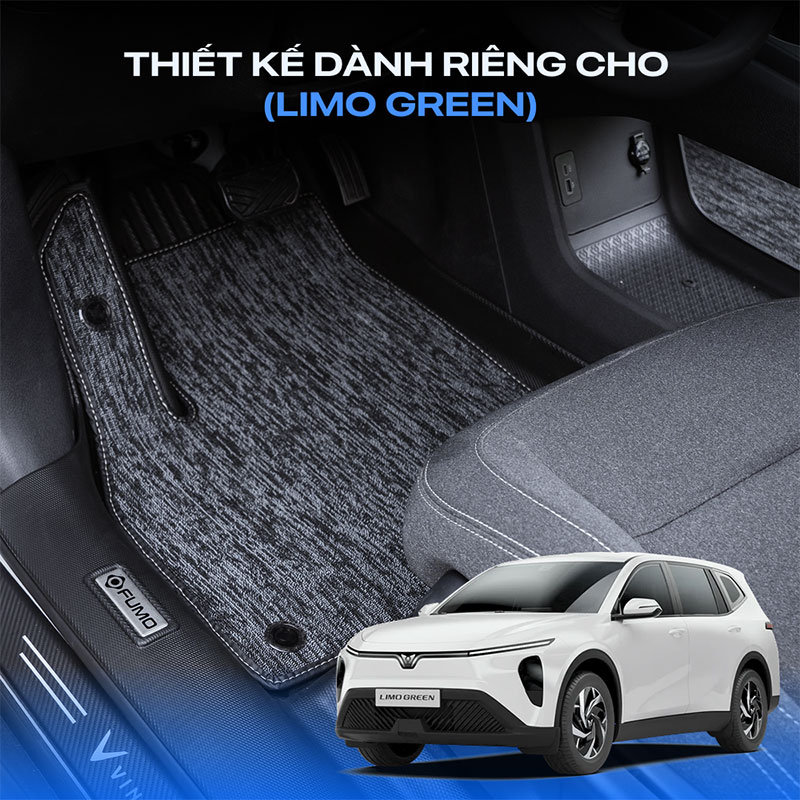 Thảm lót sàn ô tô tpe vinfast limo green 11